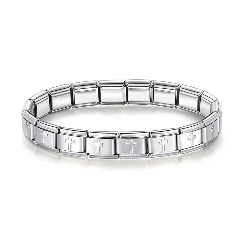 Pulseira Charms Italiano Cruz