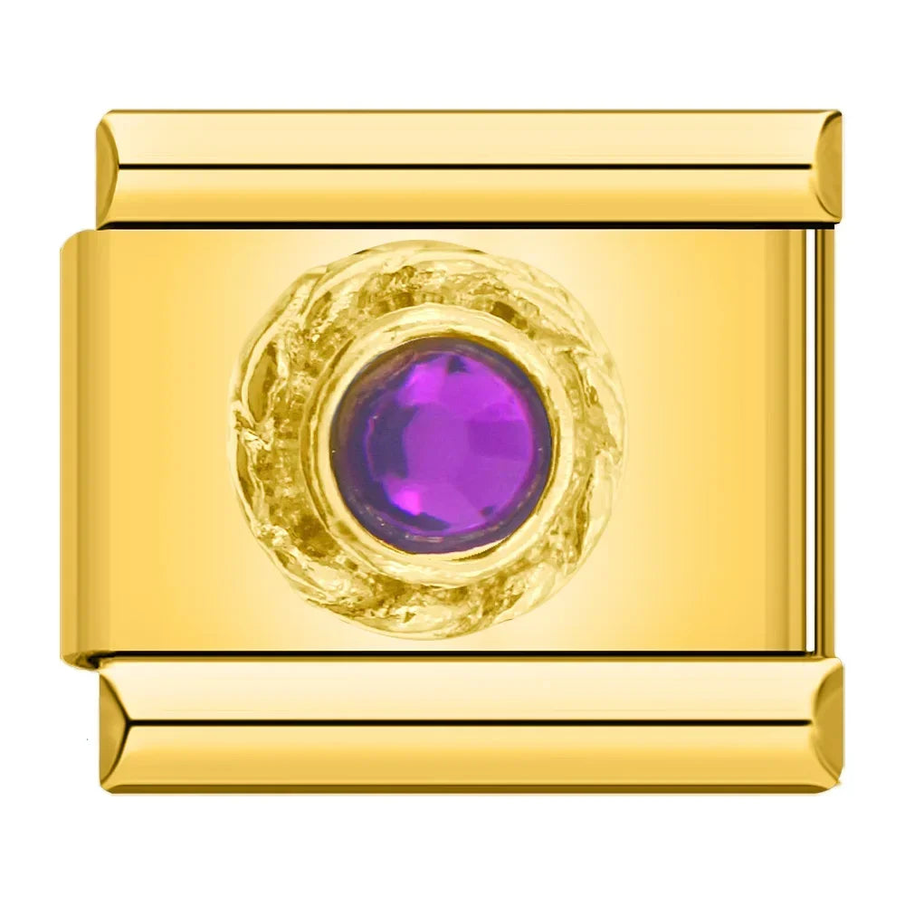 Charms Italiano Pedra Gold