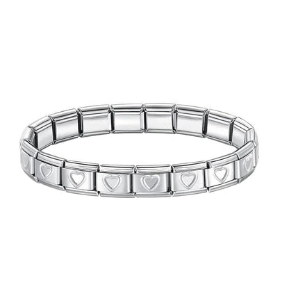 Pulseira Charms Italiano Coração