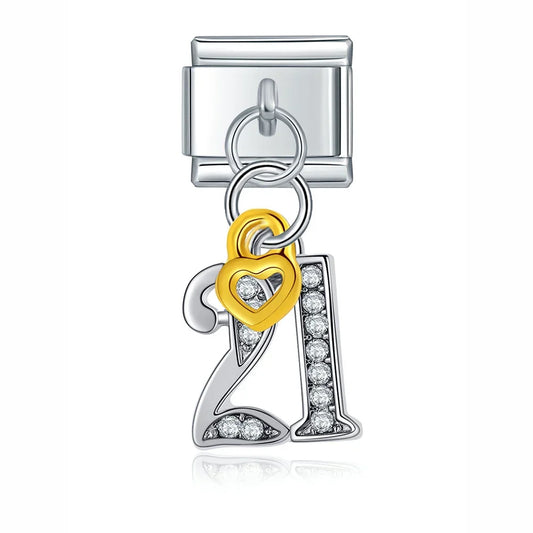 Charms Italiano Pingente 21 Anos