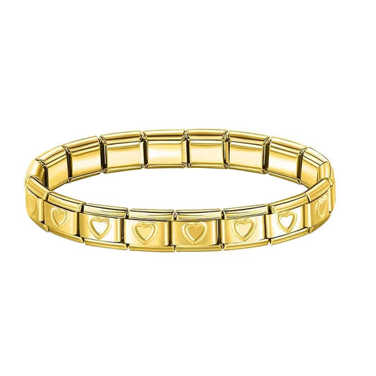 Pulseira Charms Italiano Gold Coração