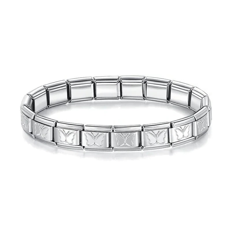 Pulseira Charms Italiano Borboleta